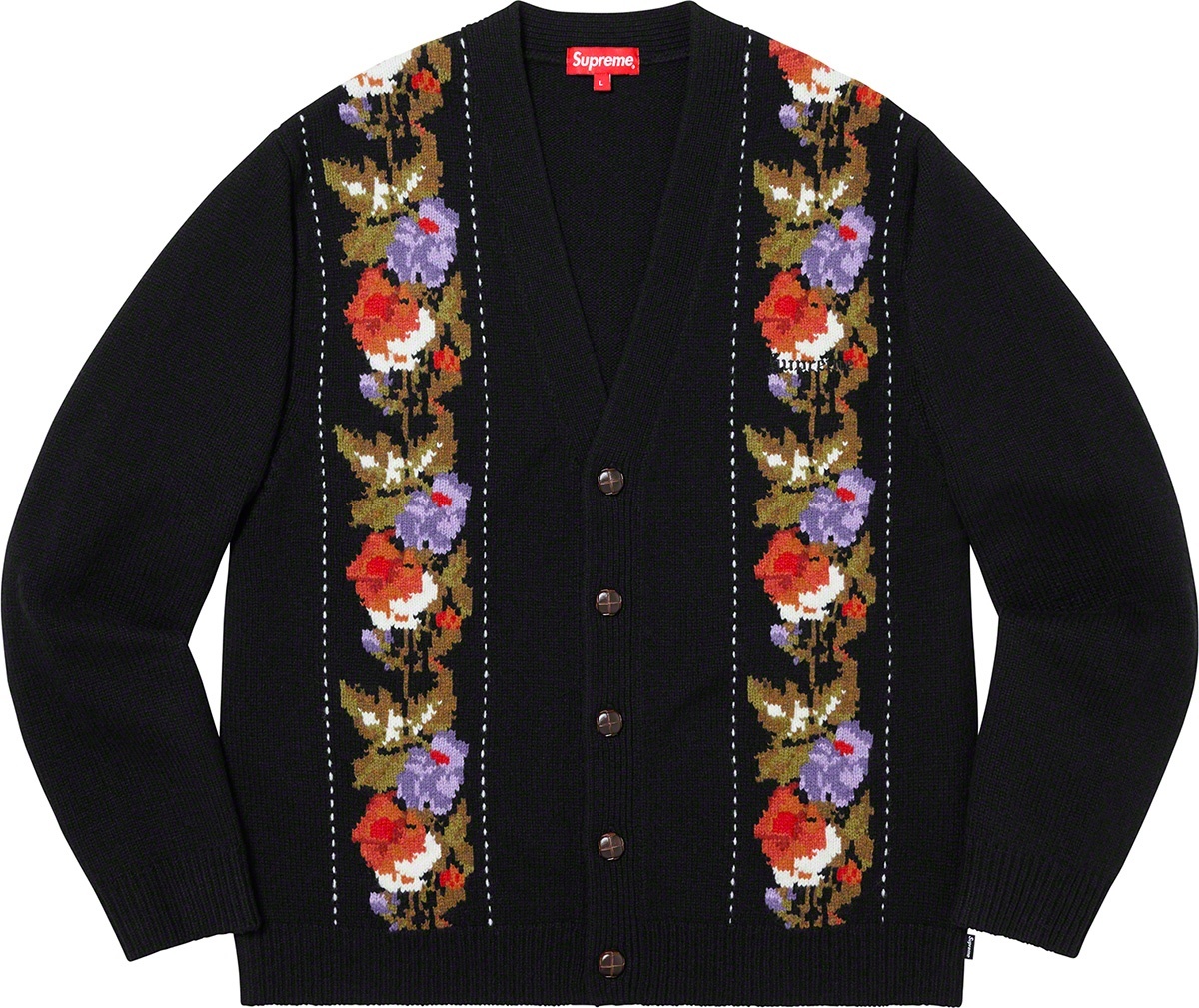 Floral Stripe Cardigan view 3